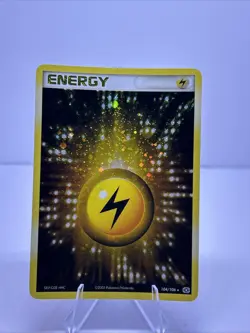 Pokemon Lightning Energy 104/106 EX Emerald Holo Rare Swirl 🍥 - Image 1