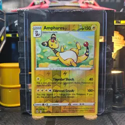 Ampharos Evolving Skies Reverse Holo Pokemon TCG 056/203 Sword & Shield Rare - Image 1