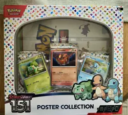 Nintendo Pokemon TCG Scarlet & Violet - 151 Poster Collection Box - 3 Packs 820650853166 - Image 1