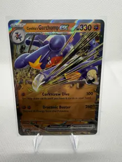 Pokemon TCG Cynthia's Garchomp EX 104/182 Double Rare Holo- Destined Rivals - Image 1