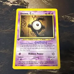 Unown E - Neo Discovery - 1st Edition - 67/75 - Pokemon - Vintage 2001 - Image 1