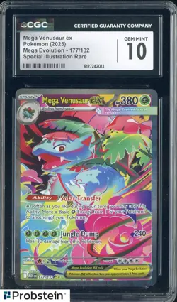 2025 Pokemon Mega Evolution Special Illustration Rare Mega Venusaur ex CGC 10 - Image 1