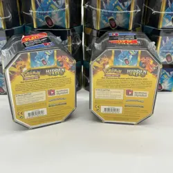 Lot of (23) Pokemon TCG Hidden Fates (10) Raichu & (13) Gyarados GX Sealed Tins - Image 3