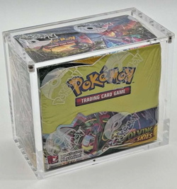 Pokemon TCG Sword & Shield Evolving Skies Booster Box Sealed w/ Acrylic Case - Image 1