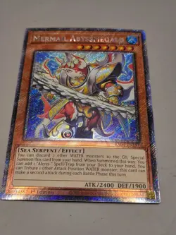 Yu-Gi-Oh! Mermail Abyssmegalo RA04-EN191 Platinum Secret Rare 1st Edition NM - Image 1