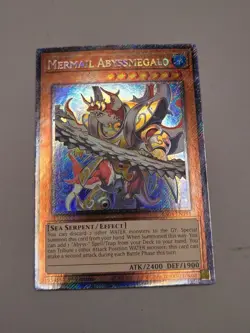 Yu-Gi-Oh! Mermail Abyssmegalo RA04-EN191 Platinum Secret Rare 1st Edition NM - Image 2