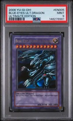 YUGIOH - Blue-Eyes Ultimate Dragon - JMP-EN005 - Ultimate Edition PROMO - PSA 9 - Image 1