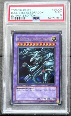 YUGIOH - Blue-Eyes Ultimate Dragon - JMP-EN005 - Ultimate Edition PROMO - PSA 9 - Image 3