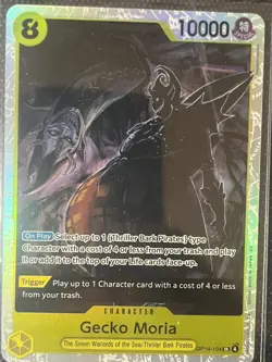 One Piece TCG Gecko Moria - OP14-104 SR The Azure Sea's Seven Foil NM - Image 1