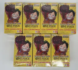 Lot of (7) One Piece TCG Korean 500 Years In The Future OPK-07 Booster Boxes NEW - Image 1