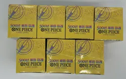 Lot of (7) One Piece TCG Korean 500 Years In The Future OPK-07 Booster Boxes NEW - Image 5