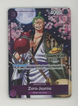 Zoro-Juurou (Event Pack Vol. 5) OP05-067 One Piece PROMO GOLD CHAMPIONSHIP - Image 1