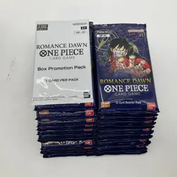 Lot of (24) One Piece TCG OP-01 Romance Dawn Booster Packs w/Blue Bottom Display - Image 3