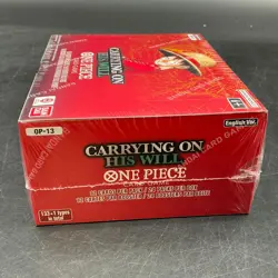 Auction #9 One Piece English OP-13 Carrying On His Will Booster Box Sealed - Image 5