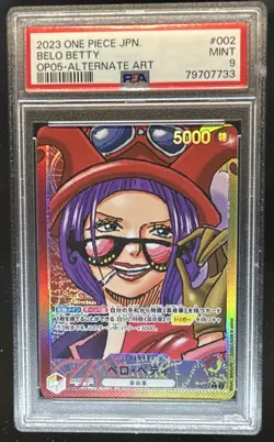 2023 One Piece New Era Japanese Belo Betty Alt Art #OP05-002 PSA 9 - Image 1
