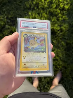 Pokemon Team Rocket Dark Raichu Holo Secret Rare 83/82 PSA 8 English - Image 1