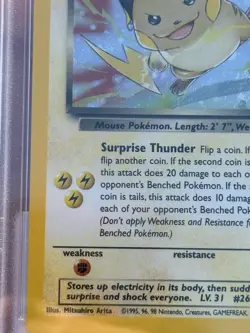 Pokemon Team Rocket Dark Raichu Holo Secret Rare 83/82 PSA 8 English - Image 5
