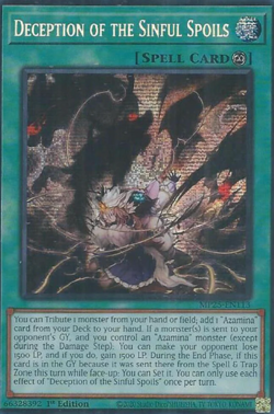 1X NM Deception of the Sinful Spoils - MP25-EN113 - Prismatic Secret Rare 1st Ed - Image 1