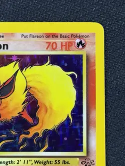 Pokemon TCG Flareon Holo Rare Card 3/64 Jungle Unlimited NM Condition WOTC - Image 3