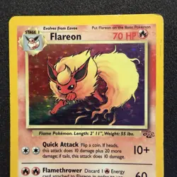 Flareon 3/64 Pokemon Card TCG Jungle Set Unlimited Holo Rare - Image 3