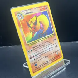 Pokemon TCG Flareon Jungle Holo Card 3/64 Unlimited Rare, LP Condition - Image 2