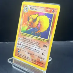 Pokemon TCG Flareon Jungle Holo Card 3/64 Unlimited Rare, LP Condition - Image 3