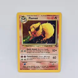 Pokemon TCG Flareon Holo Rare Jungle Set Card 3/64 - Image 1
