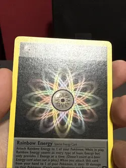 Pokemon Card Rainbow Energy 80/82 Non Holo Rare Team Rocket WOTC Played - Image 3