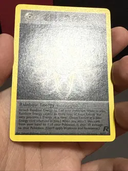Pokemon Card Rainbow Energy 80/82 Non Holo Rare Team Rocket WOTC Played - Image 4