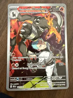 Pokemon TCG Team Rockets Houndoom Illustration Rare Card 191/182 Destined Rivals - Image 2