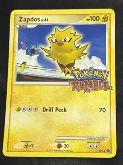 Zapdos 8/16 Pokemon Rumble Stamped Pokemon Card - Image 4