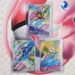 Rowlett 043 + Litten 044 + Popplio 045 - First Partner Pokemon Cards - Image 1