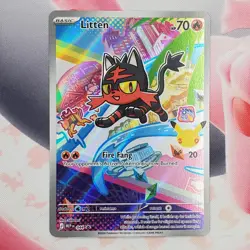 Rowlett 043 + Litten 044 + Popplio 045 - First Partner Pokemon Cards - Image 2