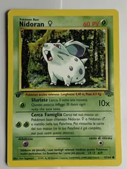 Nidoran(female) Jungle Set 57/64 1st Edition Italian Pokemon Card - Image 1