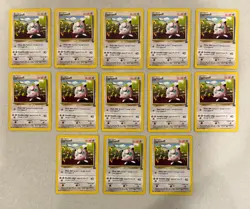 2000 WOTC POKEMON JIGGLYPUFF #7 BLACK STAR PROMO LOT OF 13 CARDS UNPLAYED B - Image 1