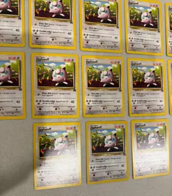 2000 WOTC POKEMON JIGGLYPUFF #7 BLACK STAR PROMO LOT OF 13 CARDS UNPLAYED B - Image 3