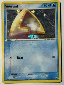 Pokemon Snorunt 64/106 EX Emerald Reverse Holo Foil Stamped Card - Image 1