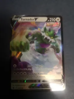 Pokemon Card Tornadus V 124/198 Chilling Reign Half Art Rare Light Played - Image 1