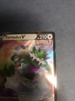 Pokemon Card Tornadus V 124/198 Chilling Reign Half Art Rare Light Played - Image 4