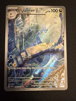Pokemon Scarlet and Violet 151 Dragonair Illustration Rare Card 181/165 - Image 1