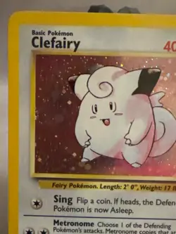 2001 Base Set 2 Clefairy Holo #6/130 Rare WOTC Pokemon Card TCG LP/NM - Image 2