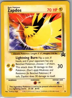 Zapdos 23Non Holo WoTC Promo - Pokemon Card - NM - Image 1