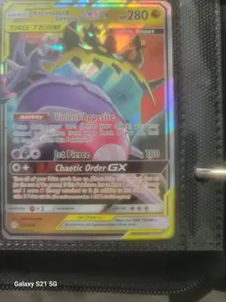 Naganadel & Guzzlord GX Cosmic Eclipse 2019 Secret Pokemon Card TCG - Image 1
