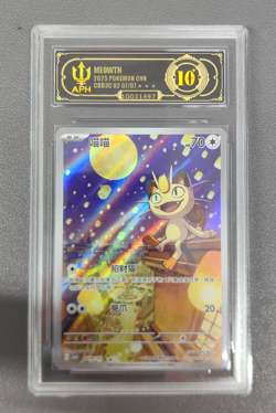 APH 10 2025 Pokemon PTCG Meowth CBB3C 0207/07 S-Chinese Game Card Collectible - Image 1