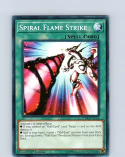 Yu-Gi-Oh TCG Spiral Flame Strike LEDD-ENC16 1st Edition Common Card NM - Image 1