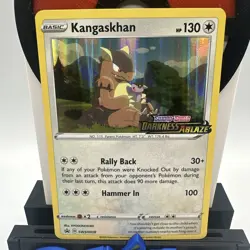 Kangaskhan Darkness Ablaze Prerelease Black Star Promo SWSH038 Pokemon Card NM - Image 2