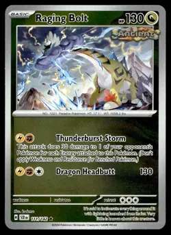 Raging Bolt 111/142 Pokemon Card Stellar Crown Rare 130 HP Rev Holo Near Mint N1 - Image 1