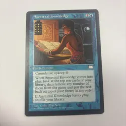 Ancestral Knowledge MP Weatherlight MTG Reserve List Enchantment English - Image 1