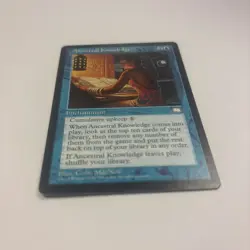 Ancestral Knowledge MP Weatherlight MTG Reserve List Enchantment English - Image 2