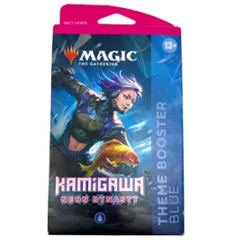 Magic The Gathering Kamigawa Neon Dynasty Theme Booster Blue - Image 1